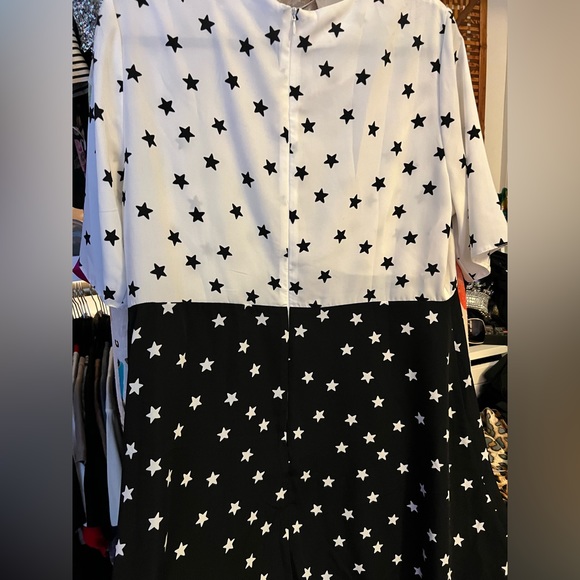 Color block  star print dress - Picture 2 of 4
